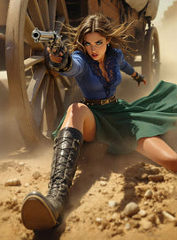 Art Print Anton Kravsov AI - Blazing Justice