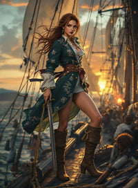 Art Print Anton Kravsov AI - The Fearless Captain