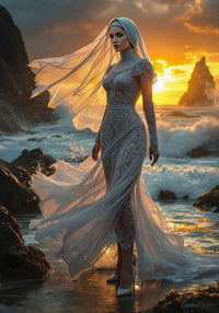 Art Print Anton Kravsov AI - Between Prayer and Waves