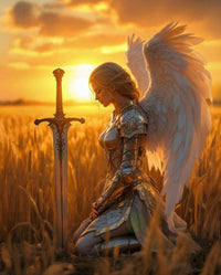 Art Print Anton Kravsov AI - Guardian of the Golden Fields