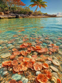 Art Print BonsAI - Coral Blossom Shore