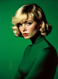 Art Print Alexandr Mihailov AI - Emerald Green