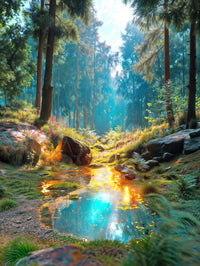 Art Print BonsAI - The Path Beyond the Pines