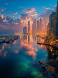 Art Print BonsAI - City of Light and Reflection