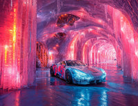 Art Print Future Form Studios AI - Frozen Velocity