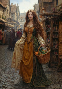 Art Print Zulfiia Ermakova - The Weaver's Daughter