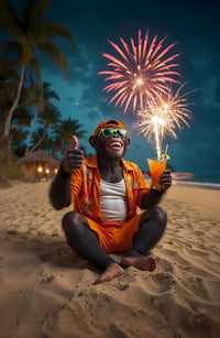 Art Print Kraurart AI - Monkey Shine
