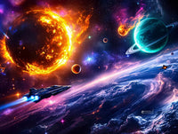 Art Print Aquila Vision AI - Cosmic Convergence