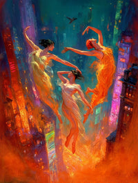 Art Print BogARTai - The Dance In Rhythm of City