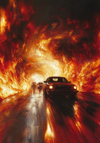 Art Print BogARTai - The Fire of Wheels