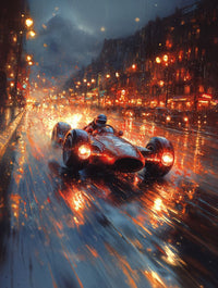 Art Print BogARTai - Driving at Night Lights
