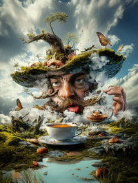 Art Print Alex Bush AI - Mad Tea Party