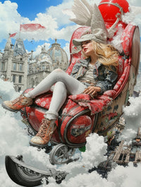 Art Print Alex Bush AI - High Above, Deep Within