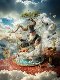 Art Print Alex Bush AI - Skybound Sanctuary