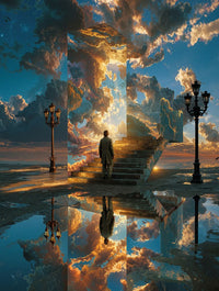 Art Print Alex Bush AI - The Stairway of Dreams