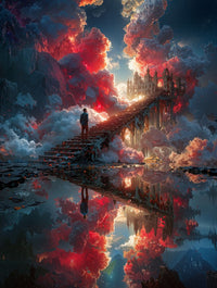 Art Print Alex Bush AI - Stairway to the Sky