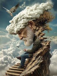 Art Print Alex Bush AI - Lost in the Clouds