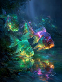 Art Print Salt Life AI - Gilded Serenity