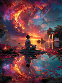 Art Print Alex Bush AI - Beyond the Celestial Veil