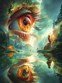 Art Print Alex Bush AI - In the Eye of the Dreamstorm
