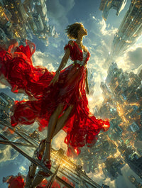 Art Print Alex Bush AI - Crossroads of Imagined Worlds