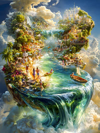 Art Print Alex Bush AI - Voyage Through Unseen Landscapes