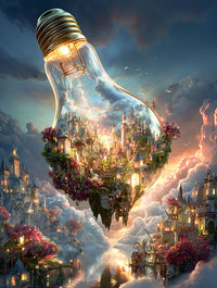 Art Print Alex Bush AI - Beyond the Stacks of Space