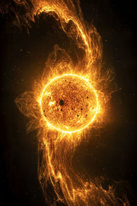 Art Print Aquila Vision AI - Golden Galaxy