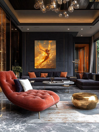 Art Print Anton Kravsov AI - Beneath the Golden Sky