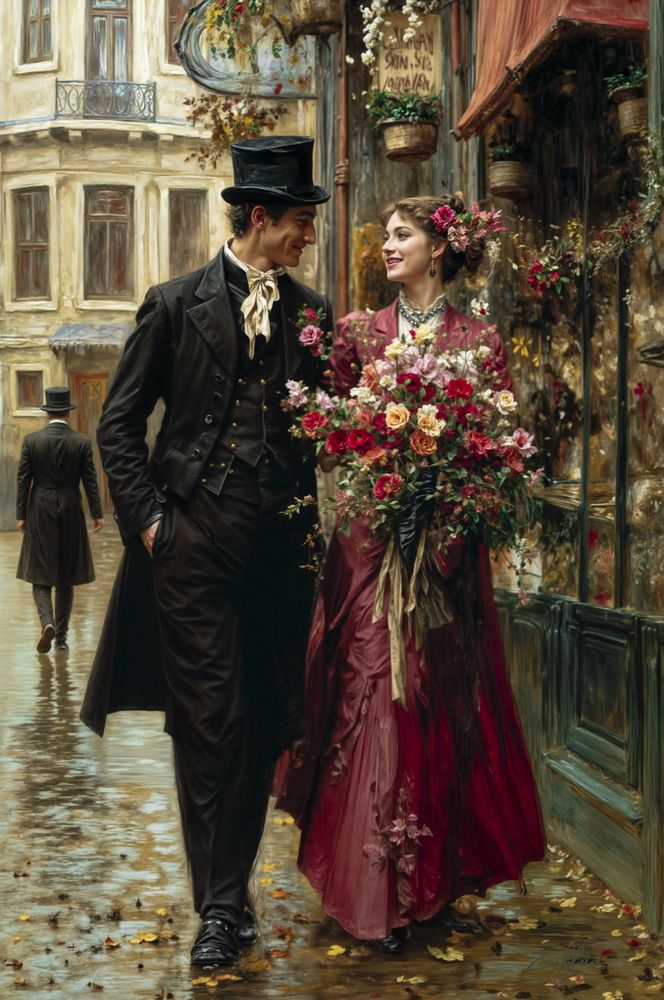 Art Print Zulfiia Ermakova - Love in Full Bloom