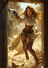Art Print Anton Kravsov AI - Sheriff's Last Warning