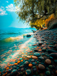 Art Print  BonsAI - Stillness by the Stones