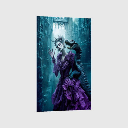 Art Print Irina Malina - Purple Dress, Cold Blood