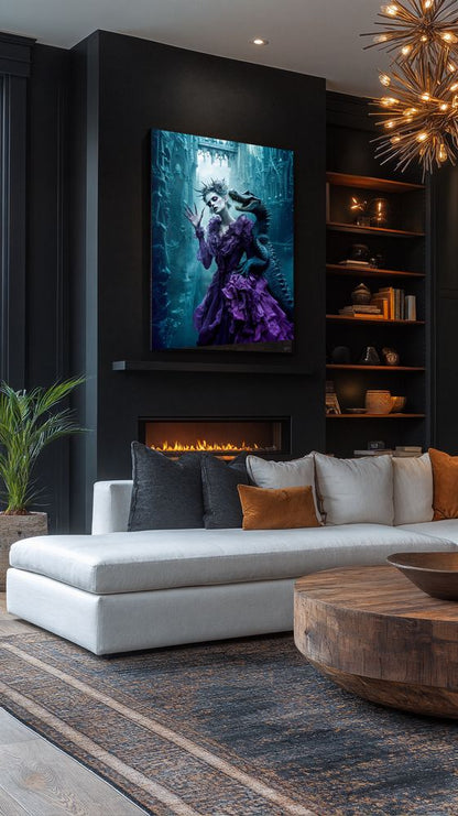 Art Print Irina Malina - Purple Dress, Cold Blood