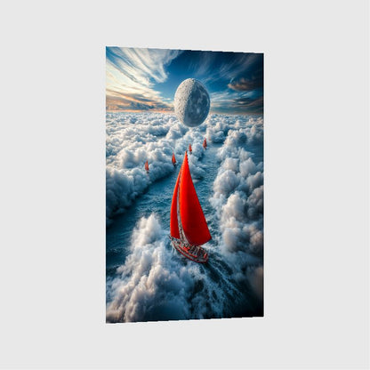 Art Print Irina Malina - Racing the Skywaves
