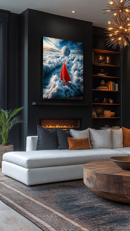 Art Print Irina Malina - Racing the Skywaves