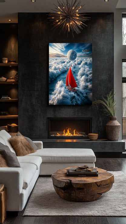 Art Print Irina Malina - Racing the Skywaves