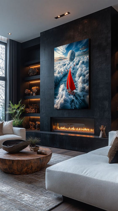 Art Print Irina Malina - Racing the Skywaves