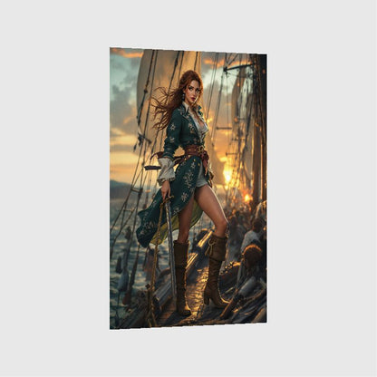Art Print Anton Kravsov AI - The Fearless Captain