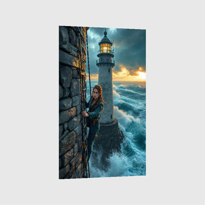 Art Print Anton Kravsov AI - Lighthouse Keeper