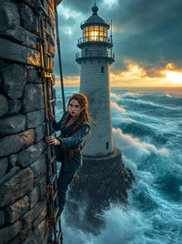 Art Print Anton Kravsov AI - Lighthouse Keeper
