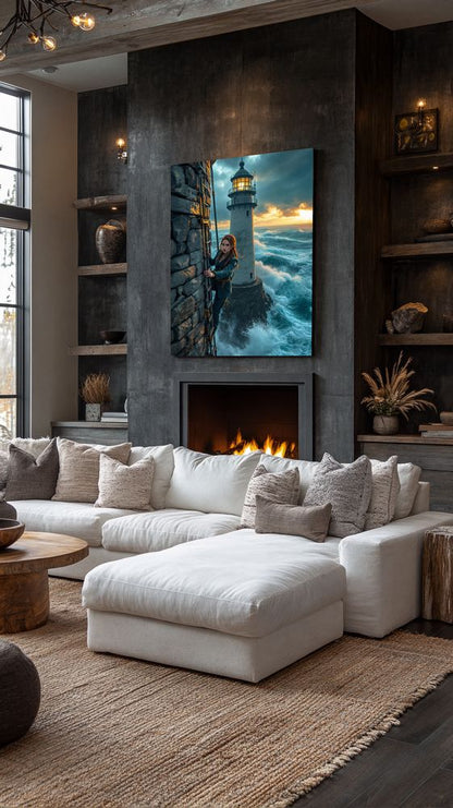 Art Print Anton Kravsov AI - Lighthouse Keeper