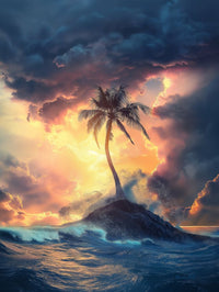 Art Print BonsAI - Solitude in the Storm