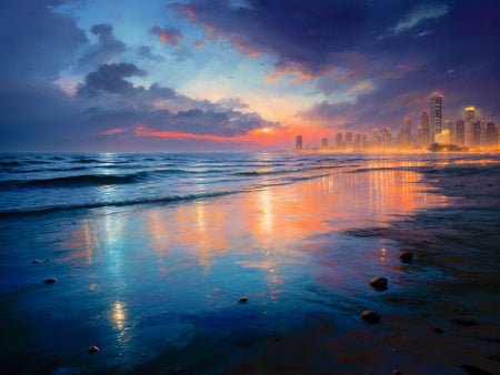 Art Print  BonsAI - The City Watches the Sea