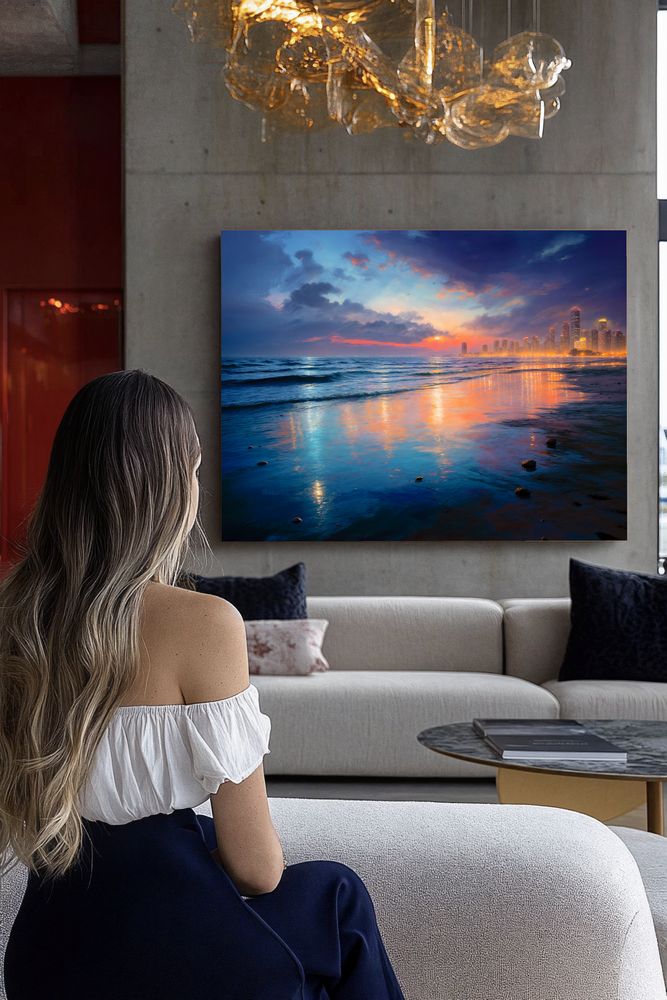 Art Print  BonsAI - The City Watches the Sea