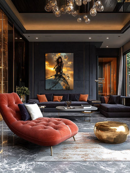 Art Print Anton Kravsov AI - Steel Tempest