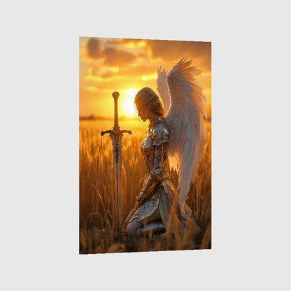 Art Print Anton Kravsov AI - Guardian of the Golden Fields
