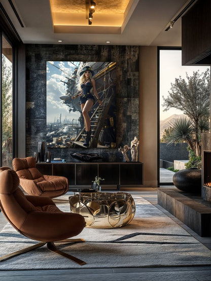Art Print Anton Kravsov AI - Skyship Siren