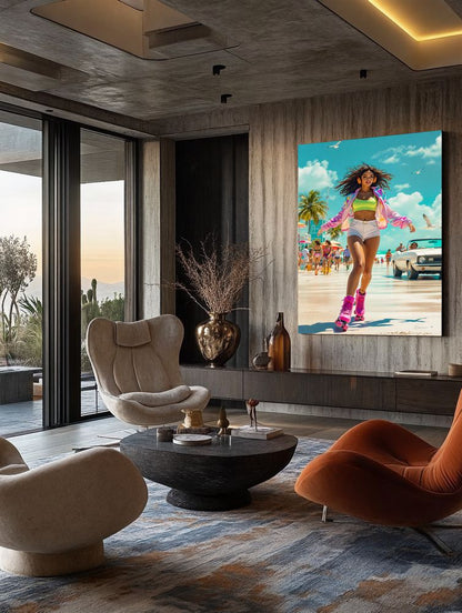 Art Print Anton Kravsov AI - Beachside Rhythm
