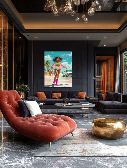 Art Print Anton Kravsov AI - Beachside Rhythm